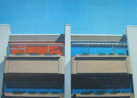 Eberhard Havekost – Vier Kabinen, 2000 – lithograph