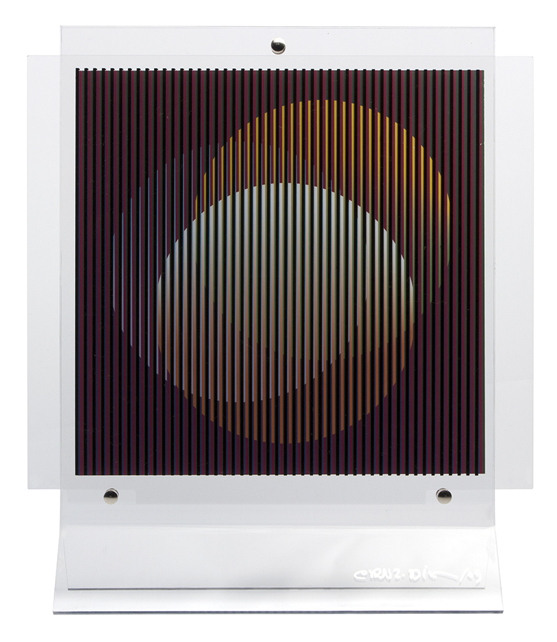 Carlos Cruz-Diez – Chromointerference Manipulable, 2009 – sculpture