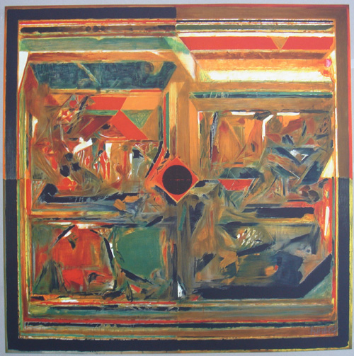 S.H. Raza – Symboles 4, 2007 – Lithographie