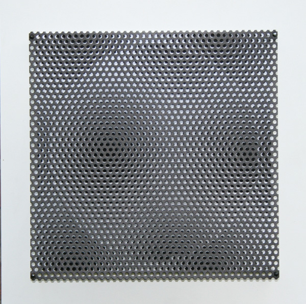 Antonio Asis – vibration grand cercle, 2010 – wood, steel and serigraph