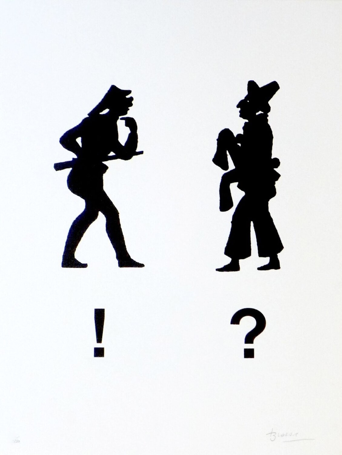 Joan Brossa – Diàleg, 1989 – Litografía