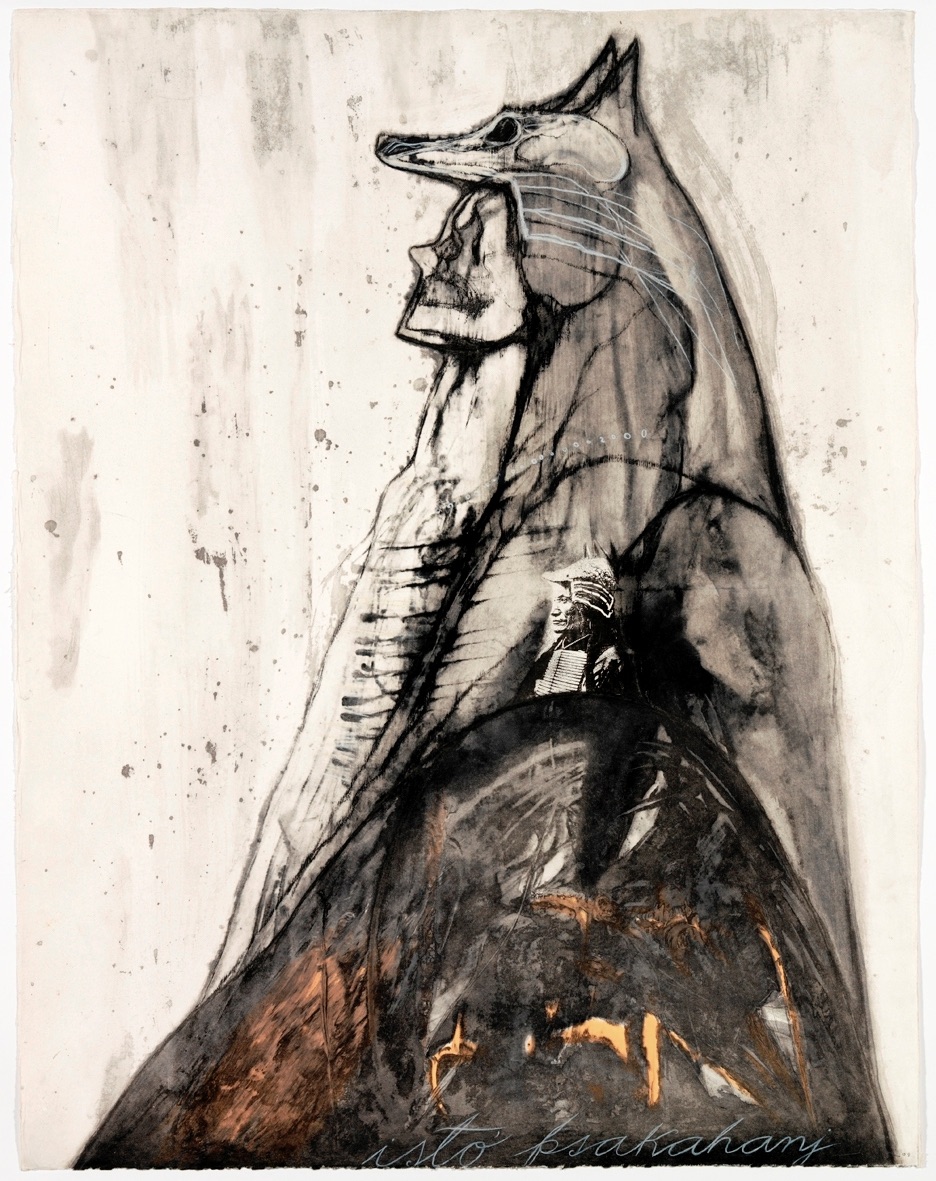 José Bedia – Isto psakahanj, 2008 – Etching