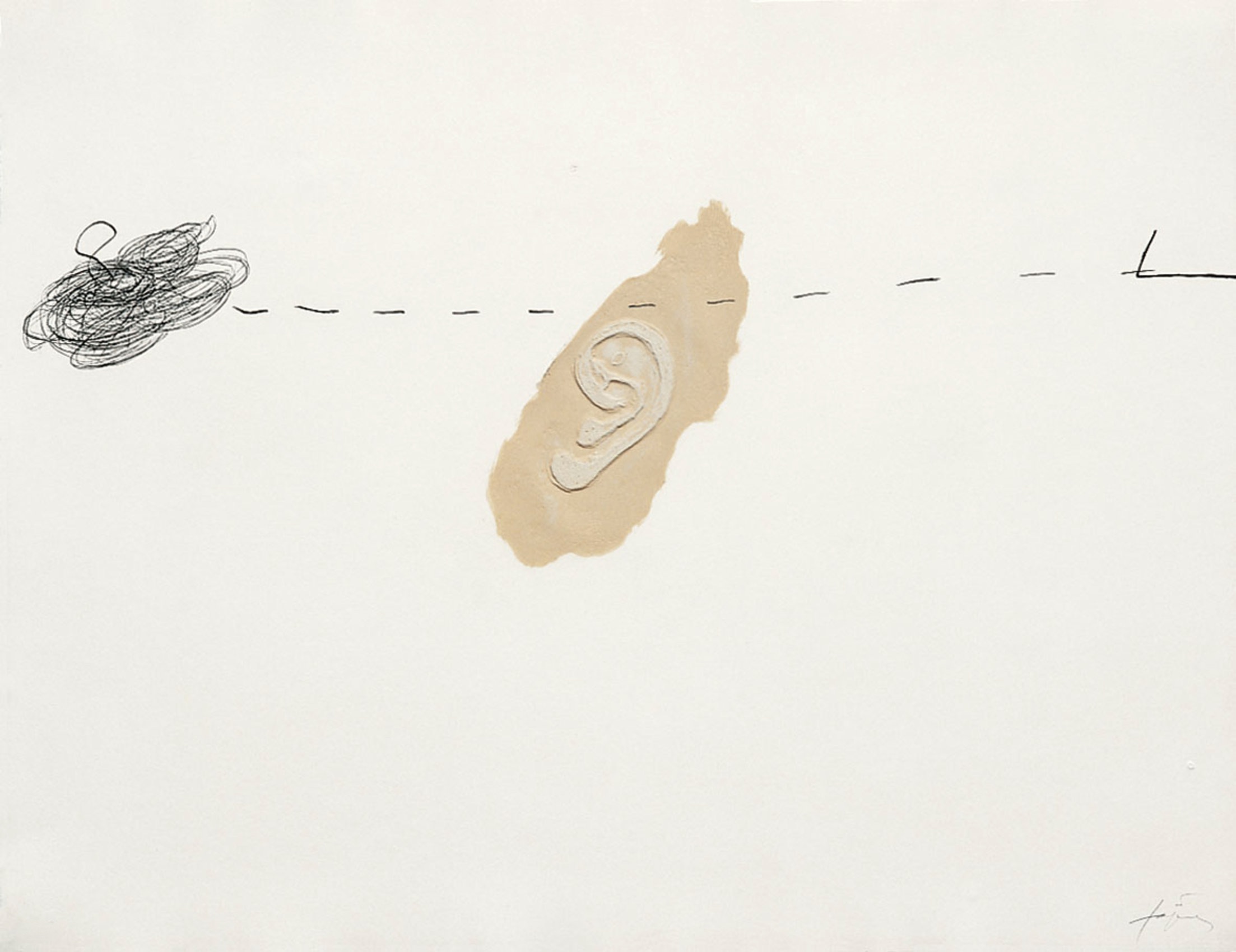 Antoni Tapies – Orella, 1971 – Gravure
