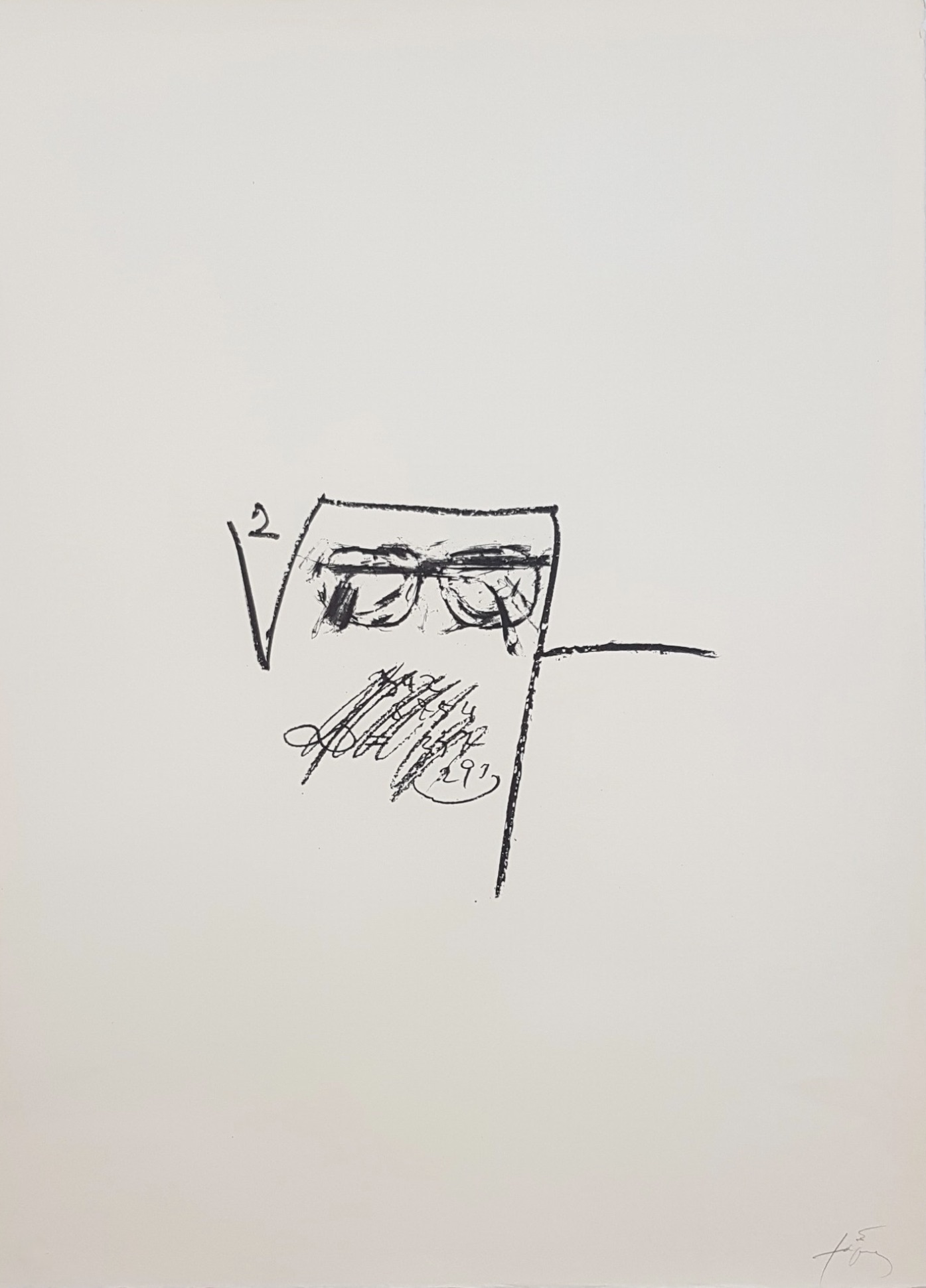 Antoni Tapies – Llambrec-6, 1975 – Litografía
