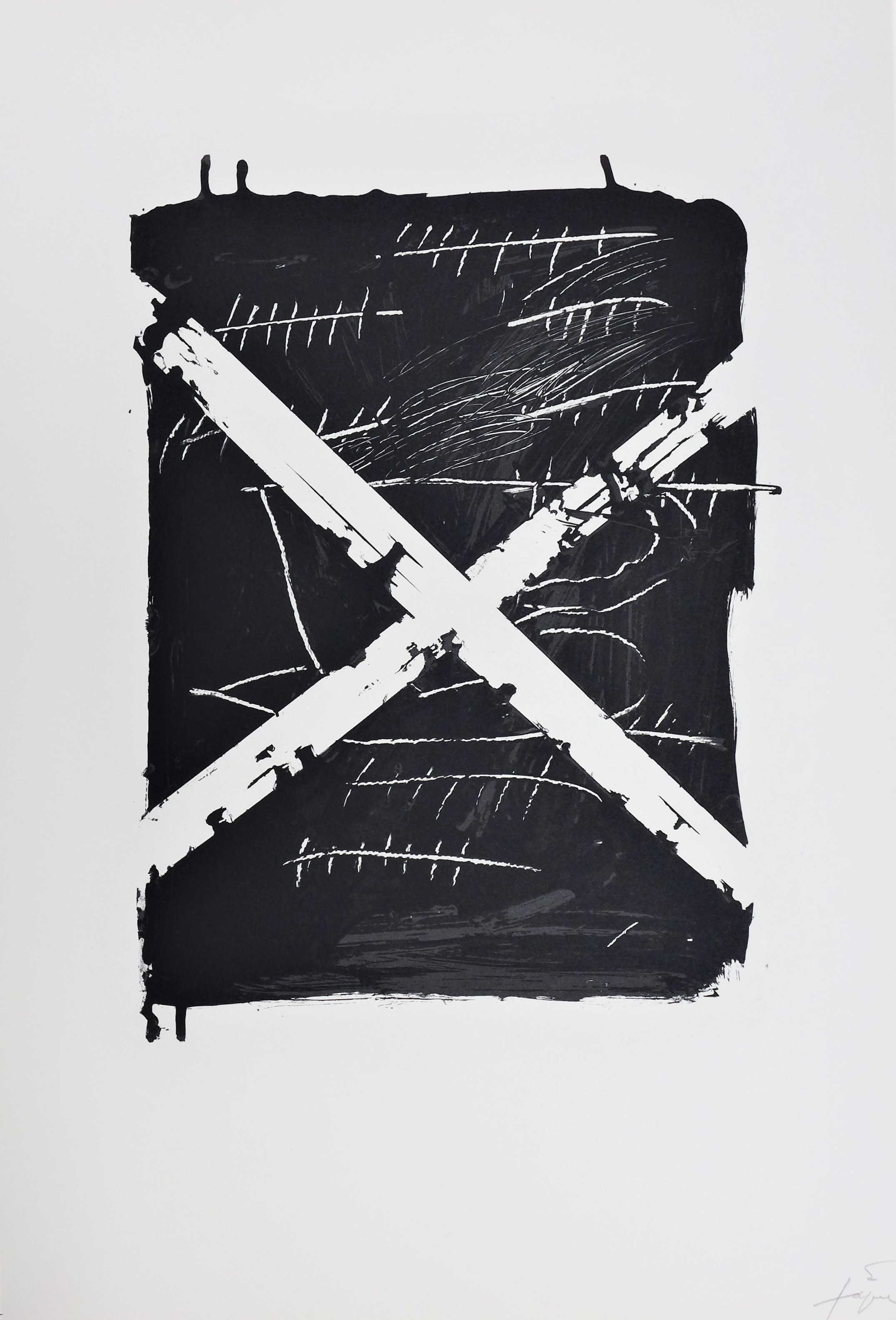 Antoni Tapies – Llambrec-8, 1975 – Lithograph
