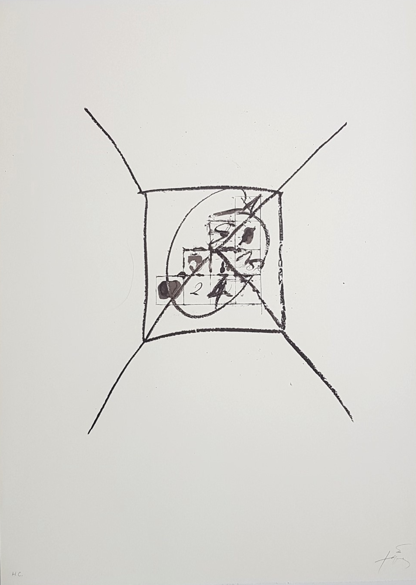 Antoni Tapies – Llambrec-9, 1975 – Lithograph