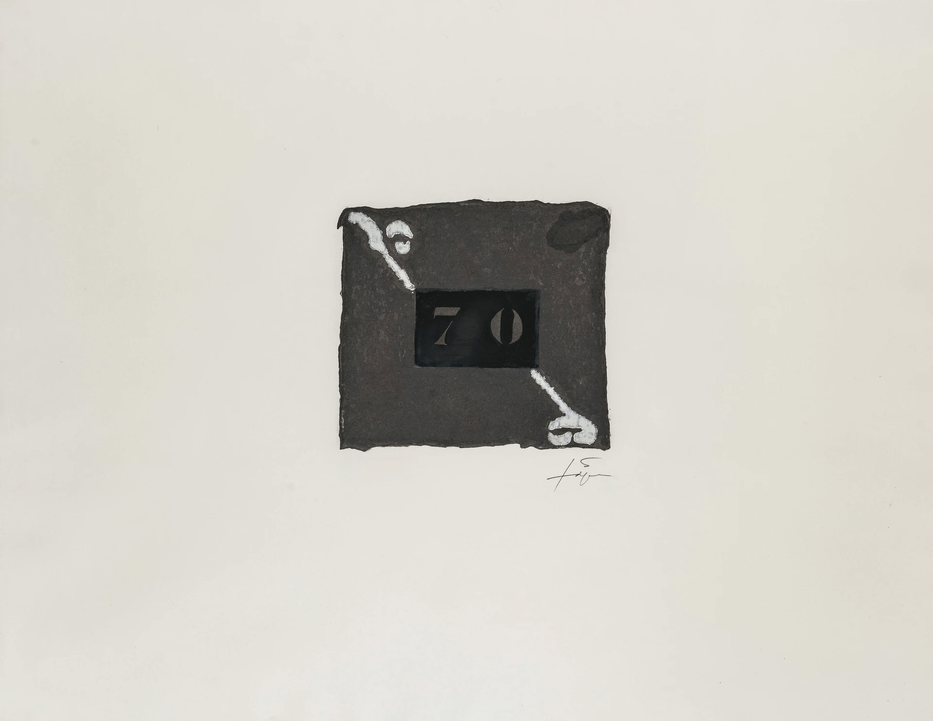 Antoni Tapies – 70, 1973 – Lithograph