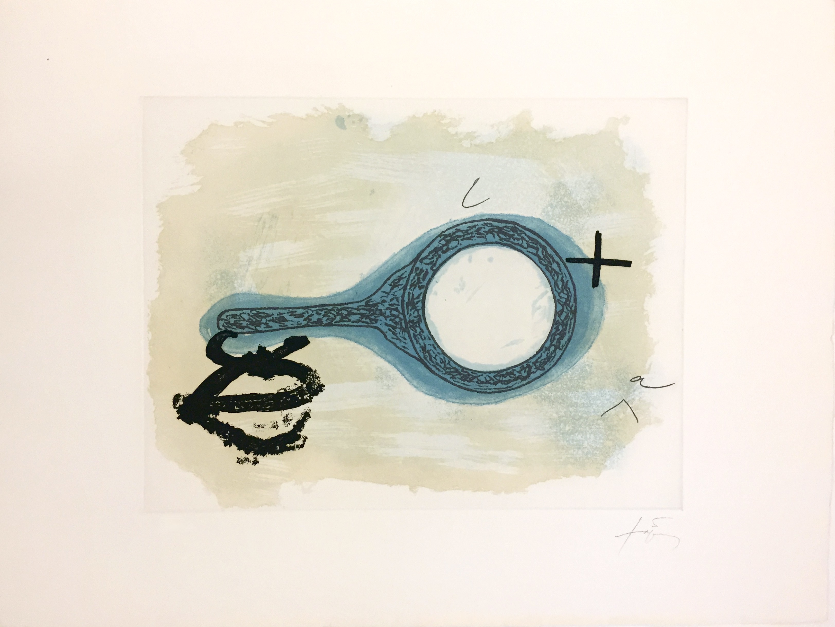 Antoni Tapies – Aparicions-1, 1982 – Etching