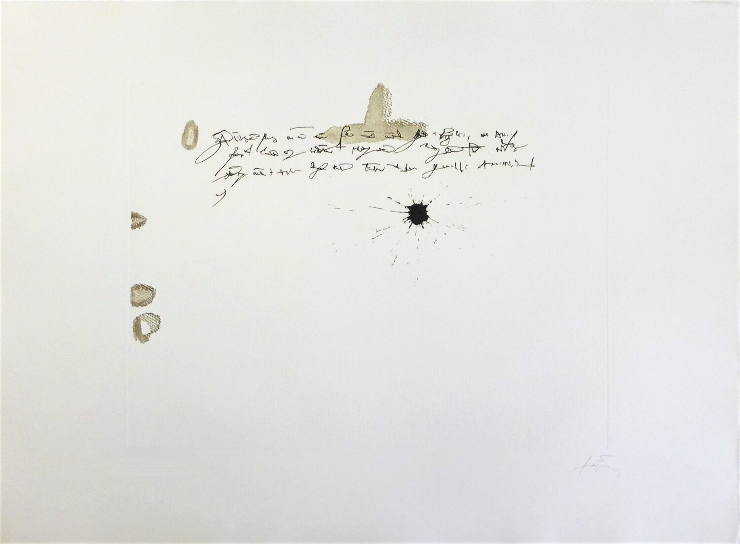 Antoni Tapies – Aparicions-4, 1982 – Radierung