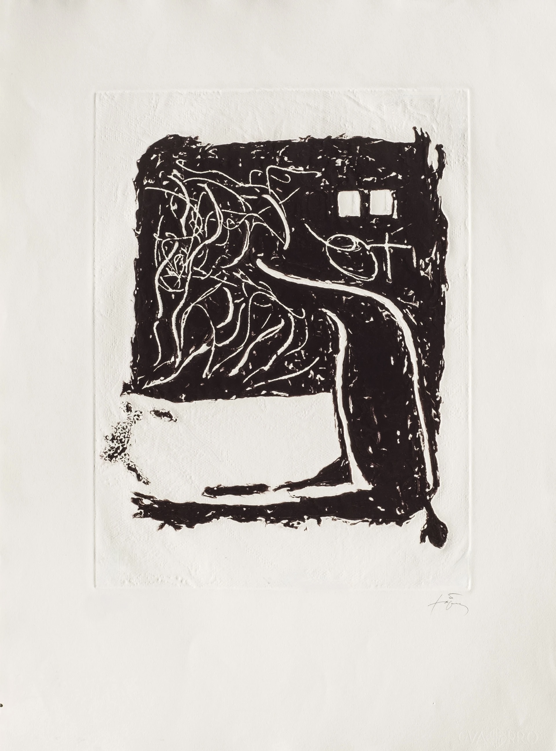 Antoni Tapies – Aparicions-9, 1982 – Gravure