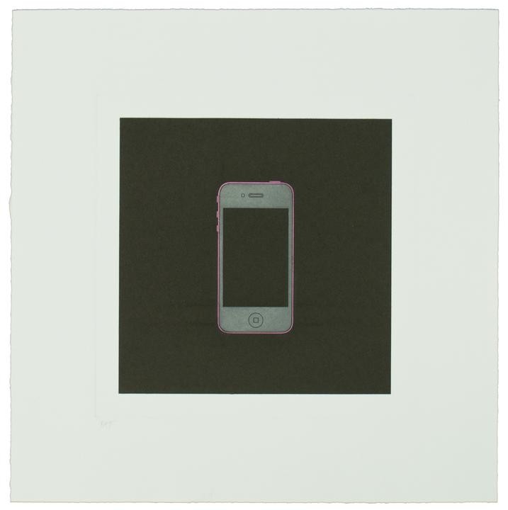 Michael Craig-Martin – The Catalan Suite I - iPhone, 2013 – Etching