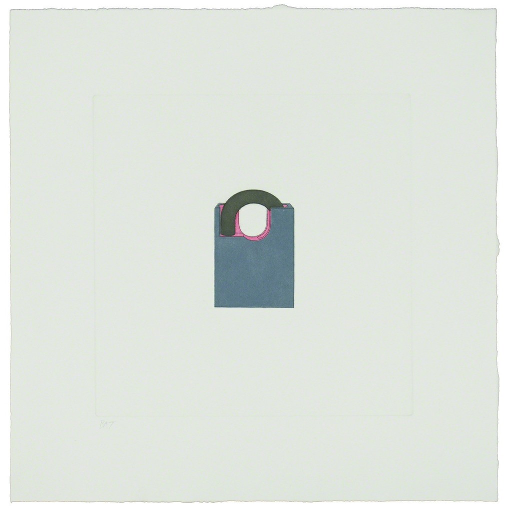 Michael Craig-Martin – The Catalan Suite II - Padlock, 2013 – Radierung