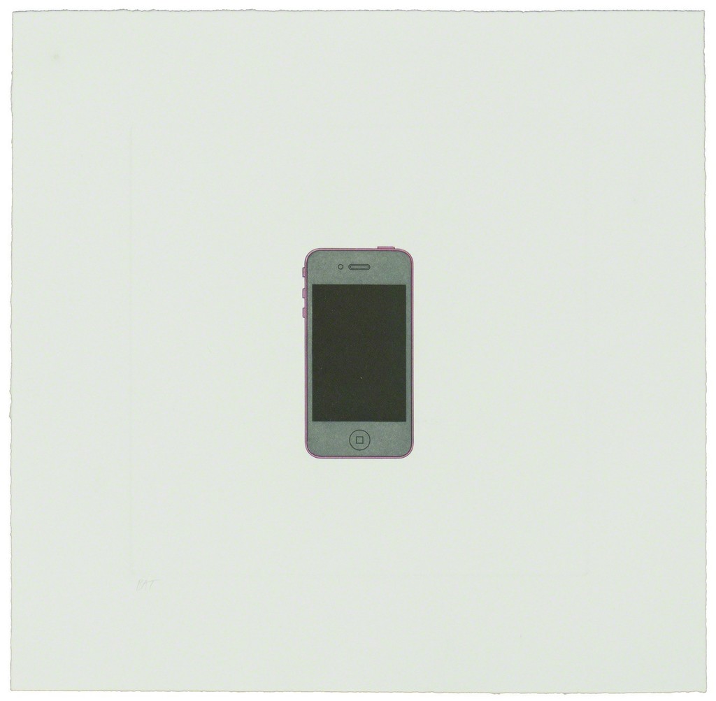 Michael Craig-Martin – The Catalan Suite II - iPhone, 2013 – Etching with embossing
