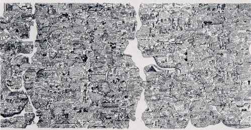 Oyvind Fahlstrom – World map, 1973 – Silkscreen