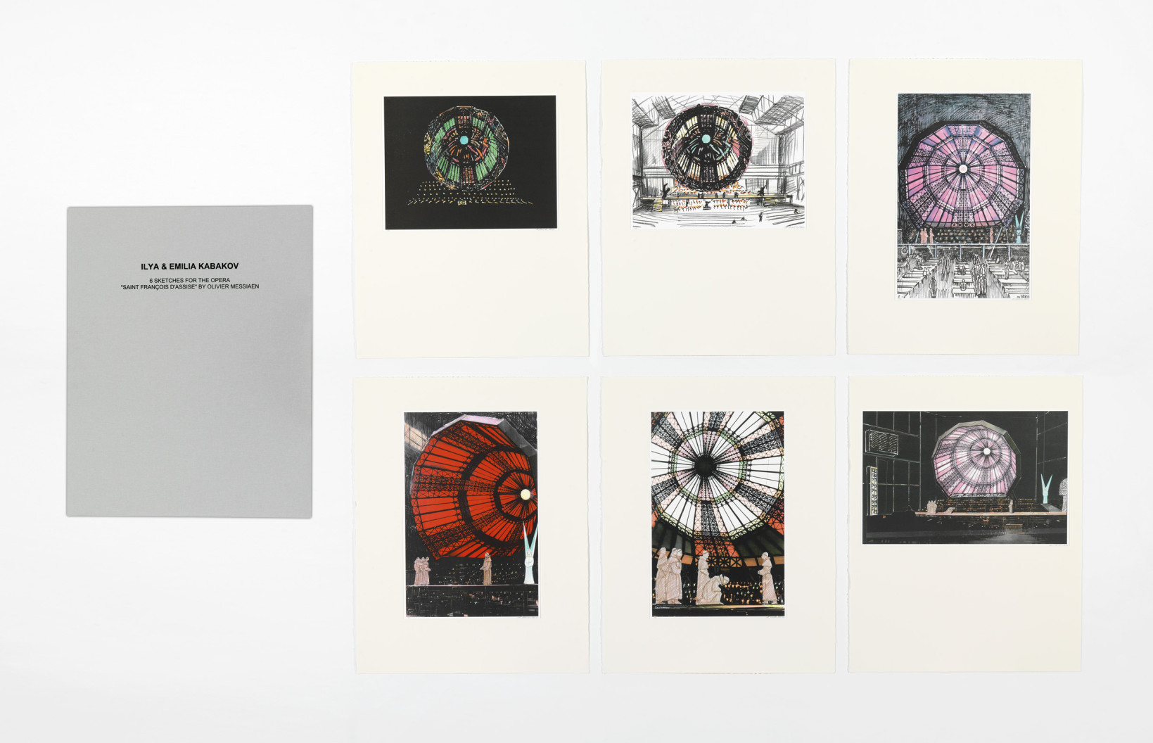 Ilja Kabakov – 6 Sketches for the Opera Saint François Assise, 2010 – Lithographie