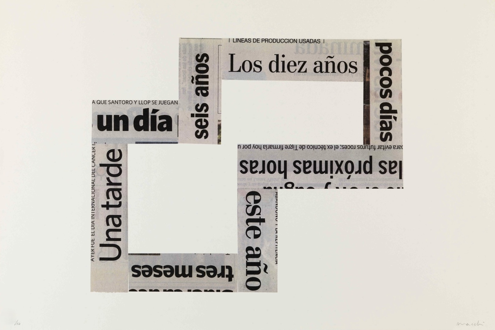 Jorge Macchi – Las Horas, 2011 – Litografía
