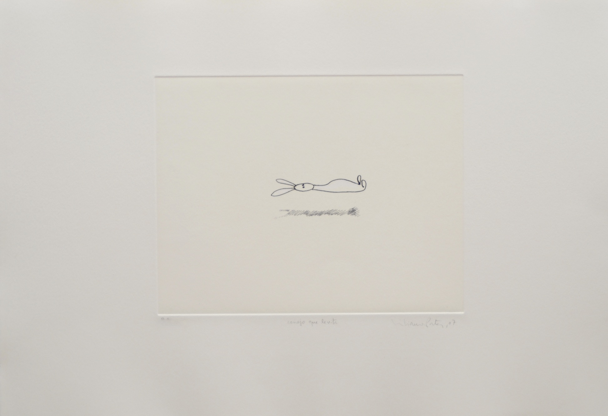 Liliana Porter – Conejo que levita, 2007 – Gravure