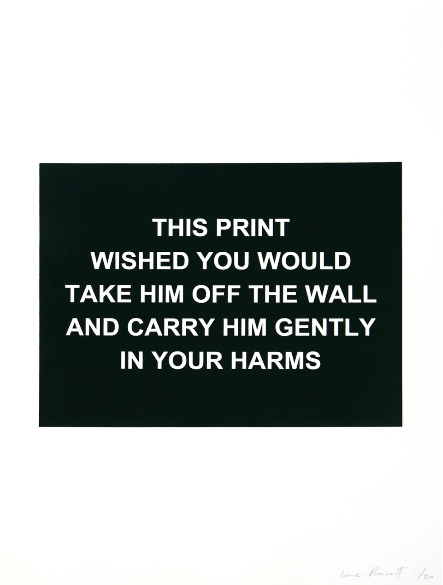 Laure Prouvost – This print wished you would...., 2015 – Radierung