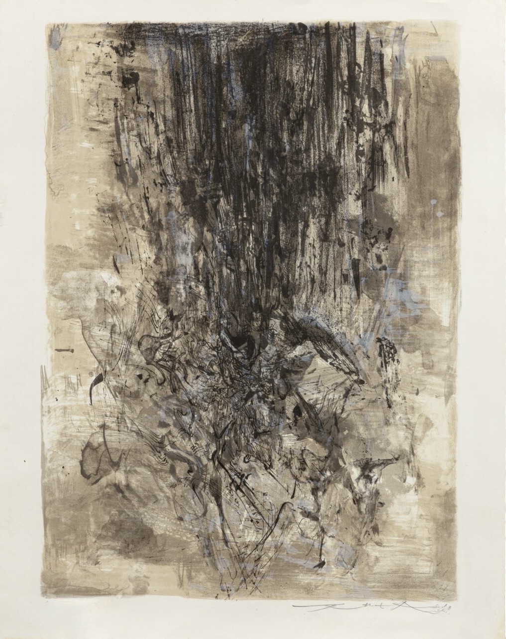 Zao Wou-Ki – Untitled (A. 127), 1960 – Lithographie