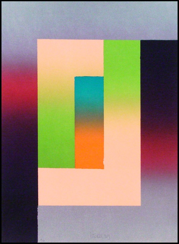 Larry Bell – Barcelona #5, 1988 – Lithograph