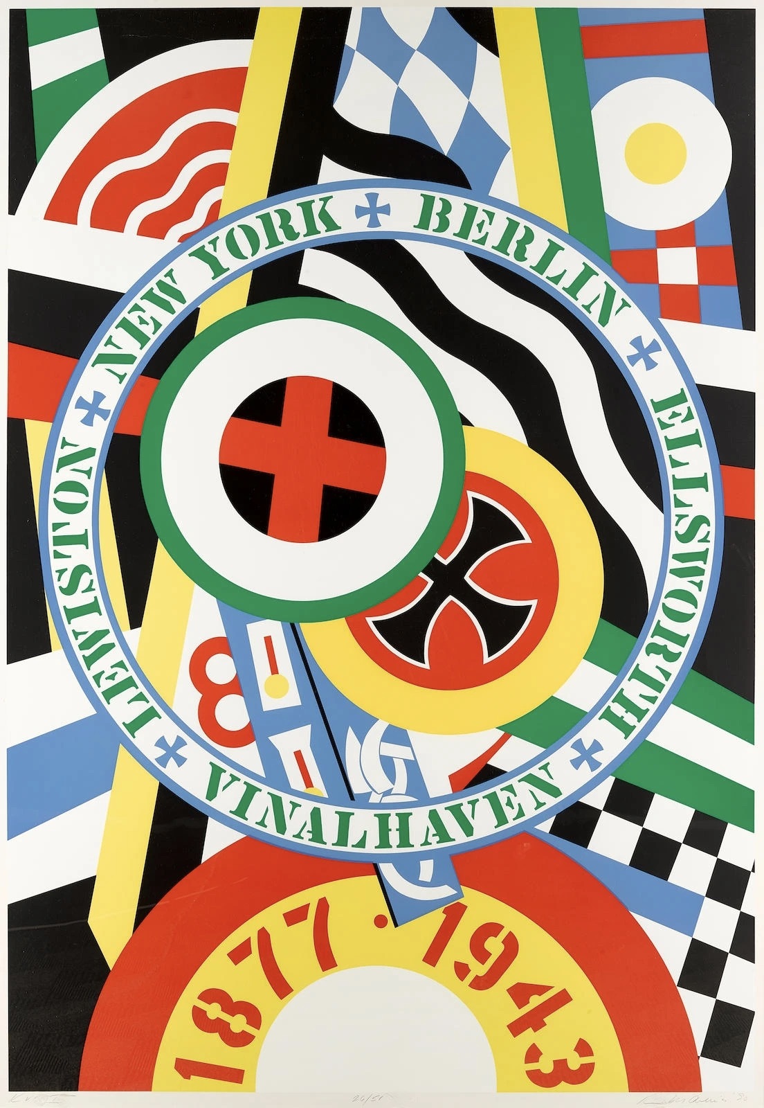 Robert Indiana – The Hartley Elegies: The Berlin Series- KvF IV, 1990 – Serigraph