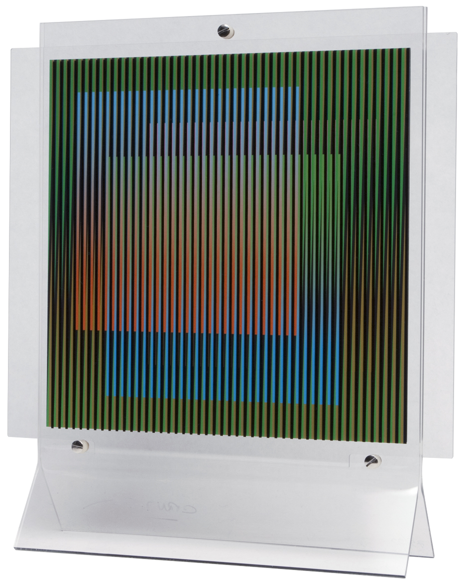 Carlos Cruz-Diez – chromointerference manipulable 2, 2011 – sculpture