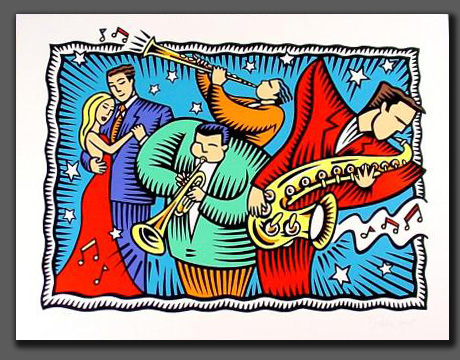 Burton Morris – Stardust memories, 1998 – Sérigraphie (Screen-print)