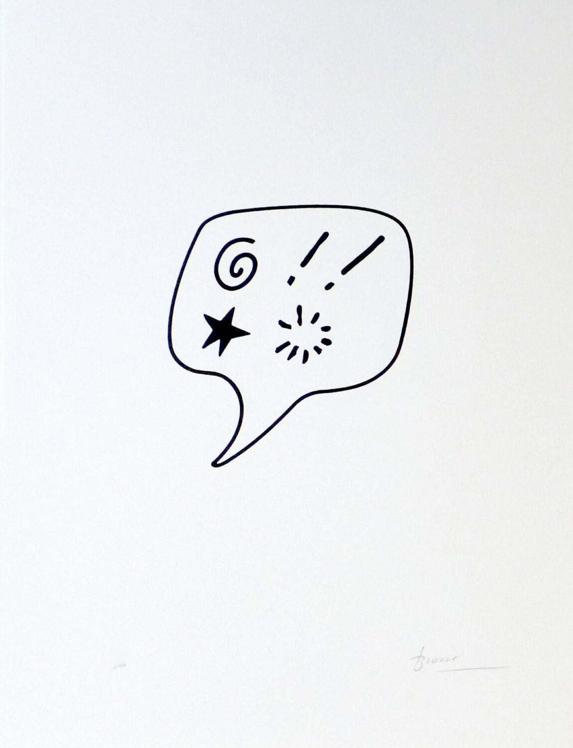 Joan Brossa – Blasfèmia, 1989 – Lithographie