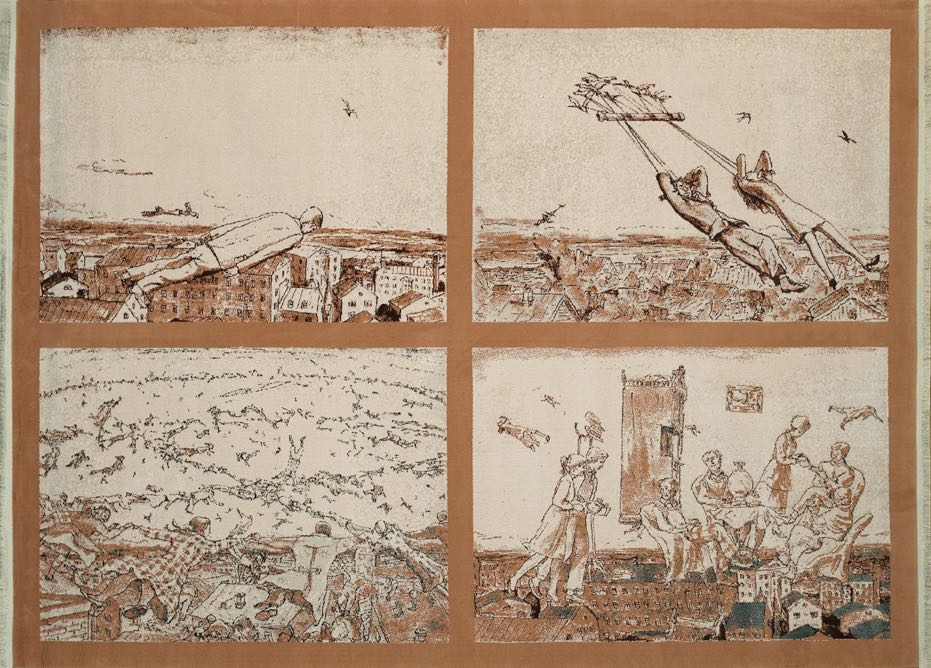Ilja Kabakov – The Flying #2, 2006 – Tapisserie