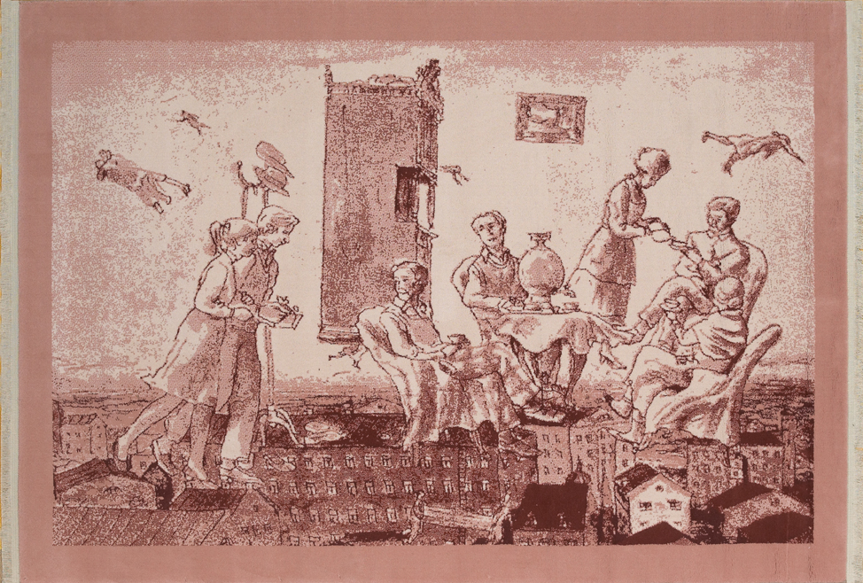 Ilja Kabakov – The Flying #3, 2006 – Tapisserie