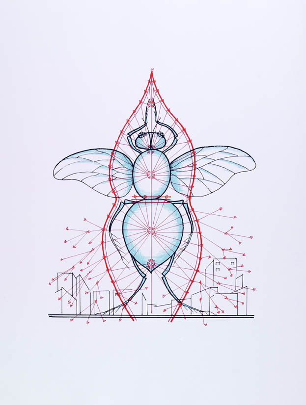 Ilja Kabakov – Untitled (Insect), 2004 – Sérigraphie/Silkscreen