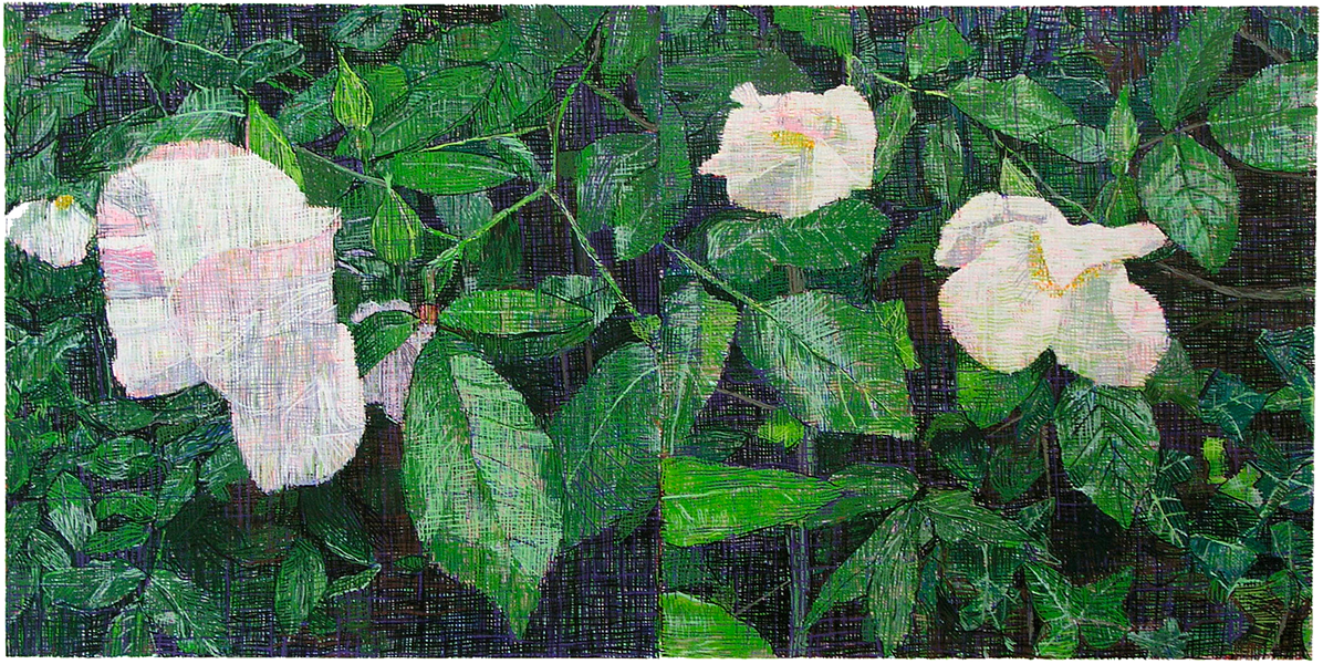 Jennifer Bartlett – White Roses, 2013 – Sérigraphie