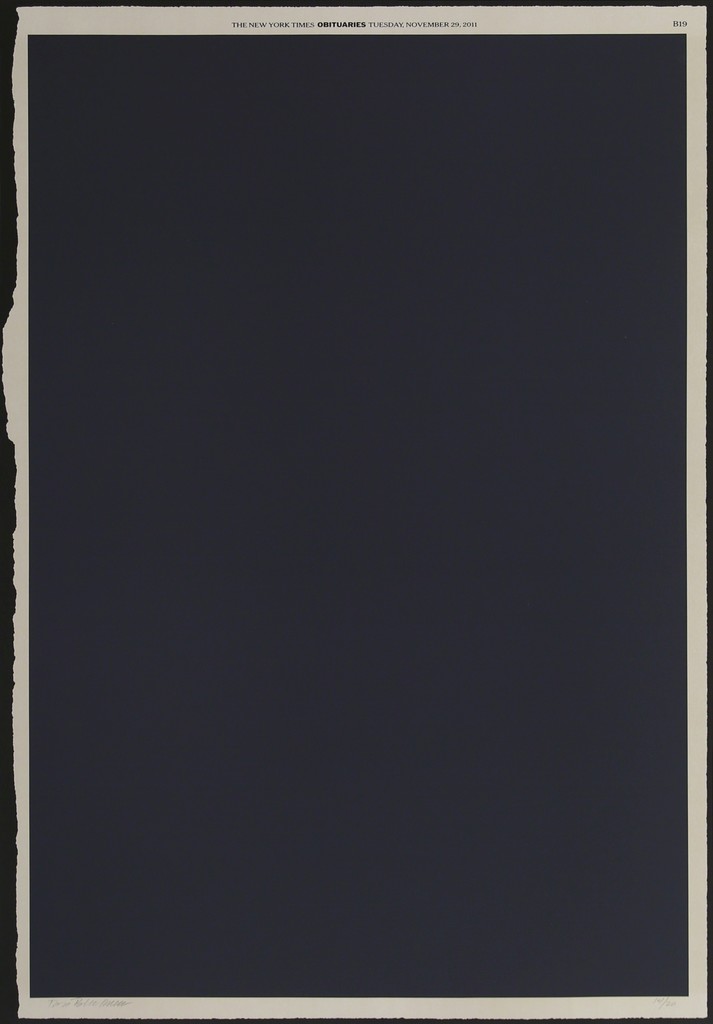 Ross Bleckner – November 29th, 2016 – Lithograph and collage