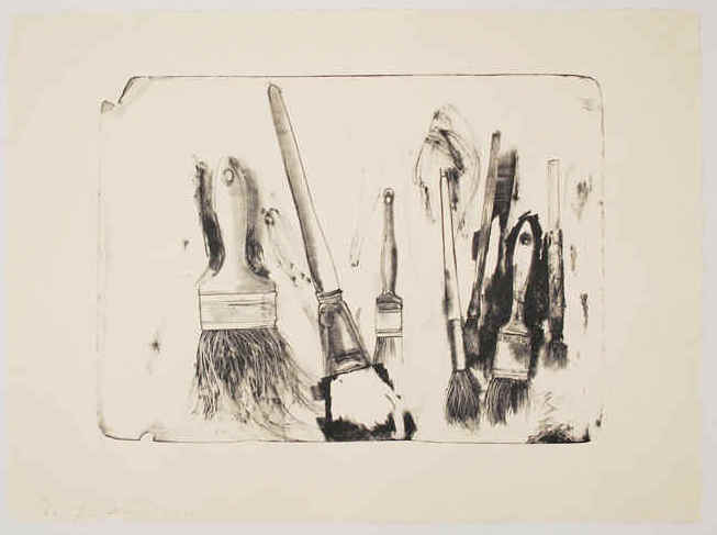 Jim Dine – Brushes Drawn on Stone #2, 2010 – Lithographie