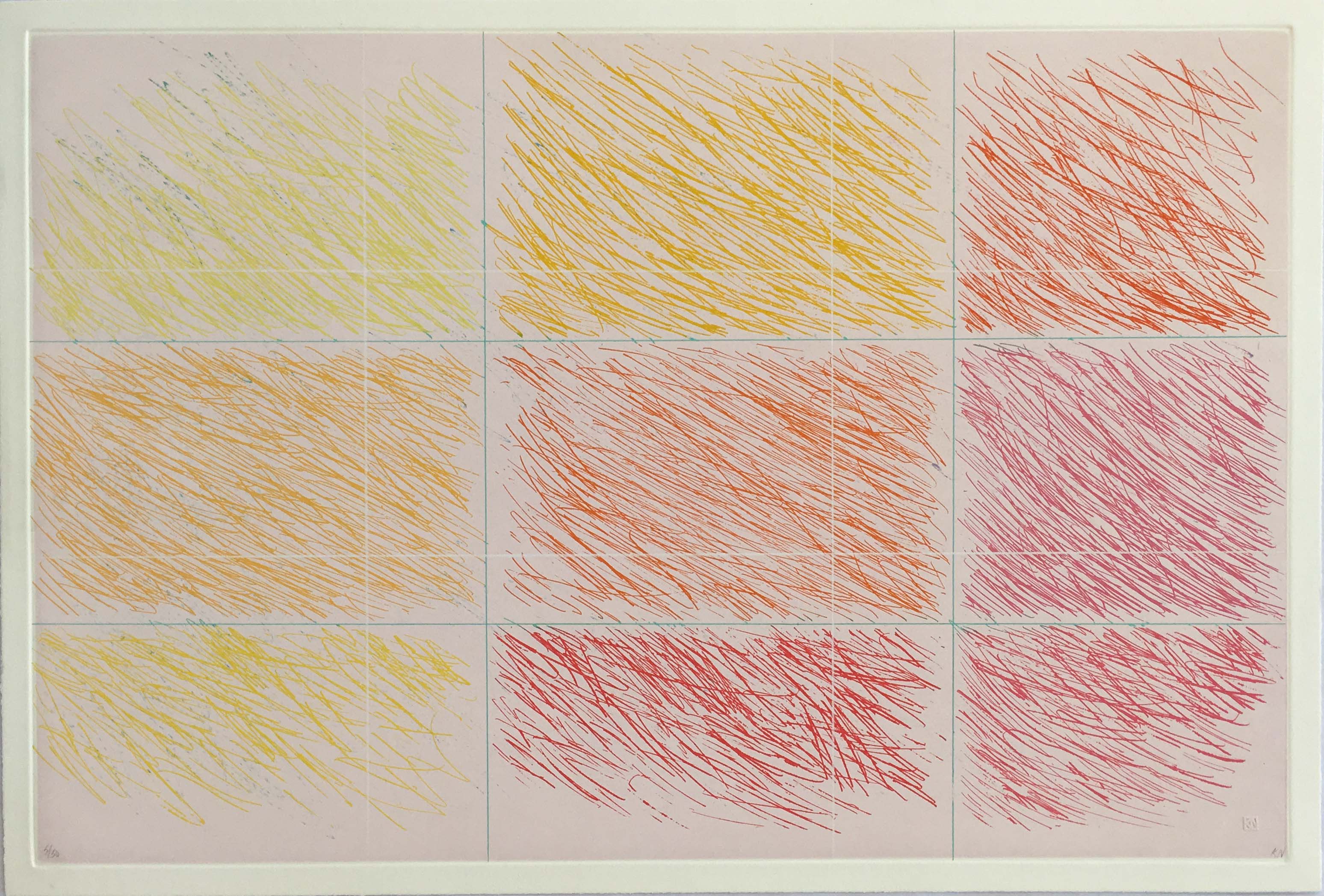 Kenneth Noland – Marron, 1990 – Radierung und Aquatinta