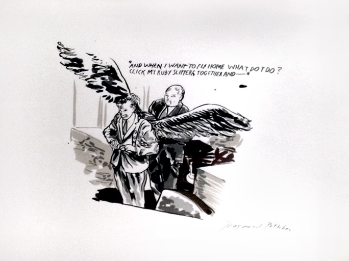 Raymond Pettibon – And When I Want to Fly Home What Do I Do?, 2004 – Lithographie