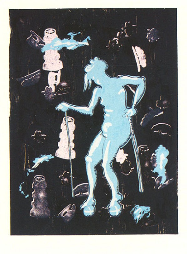 Jorg Immendorf – Dialog - Gertrude, 2001 – Zeefdruk