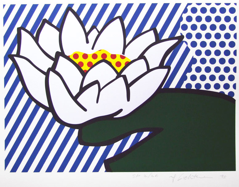 Roy Lichtenstein – Water Lily, 1993 – Screen-print