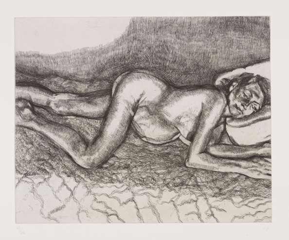 Lucian Freud – Before The Fourth, 2004 – Etching