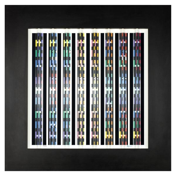 Yaacov Agam – Night-Lights Prismagraph, 1991 – Mixed média