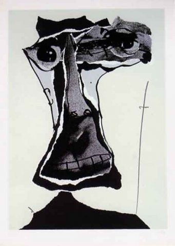 Antonio Saura – Moi, Planche 2, 1976 – Serigraph