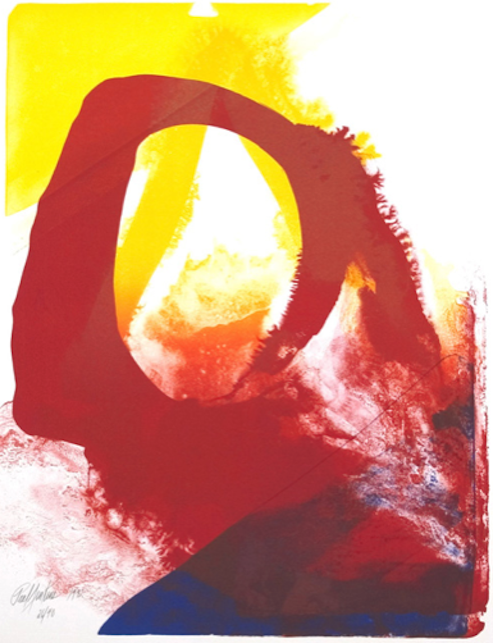 Paul Jenkins – Aspects d’Amadeus et les Autres, 1992 – Litografía