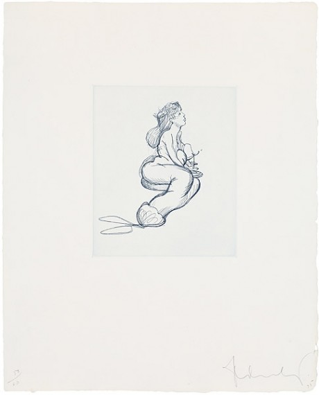 Claes Oldenburg – Mermaid, 1975 – Etching