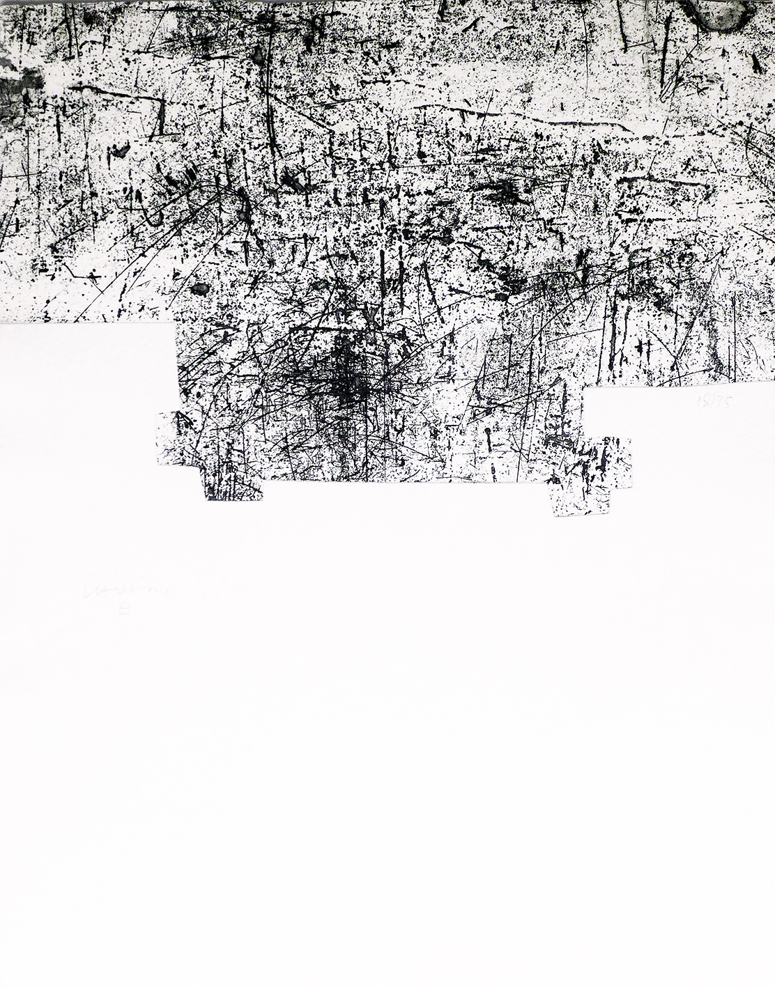 Eduardo Chillida – Une helene de vent ou fumee III, 1990 – Grabado Aguatinta