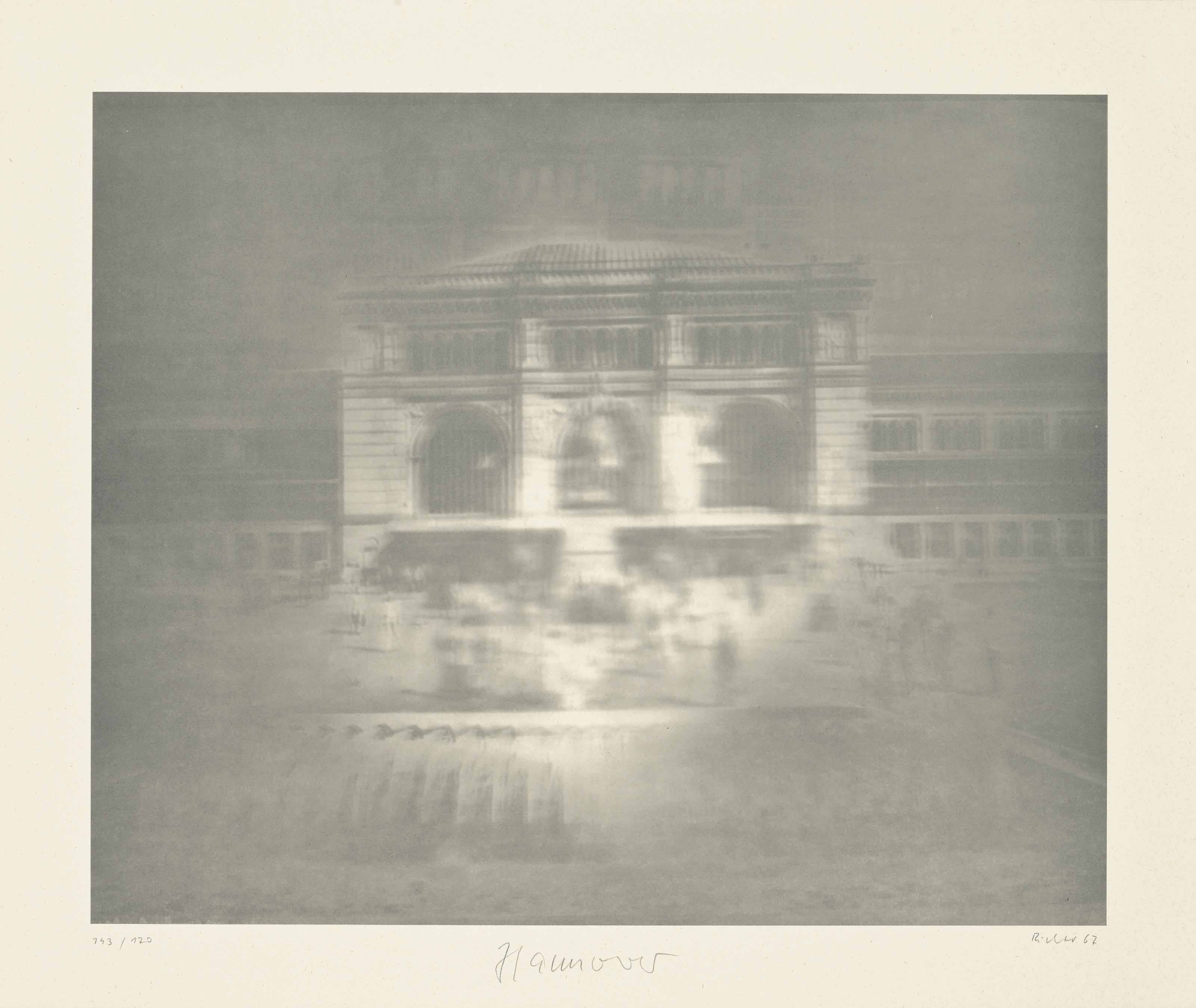 Gerhard Richter – Bahnhof (Hannover), 1967 – Lithograph