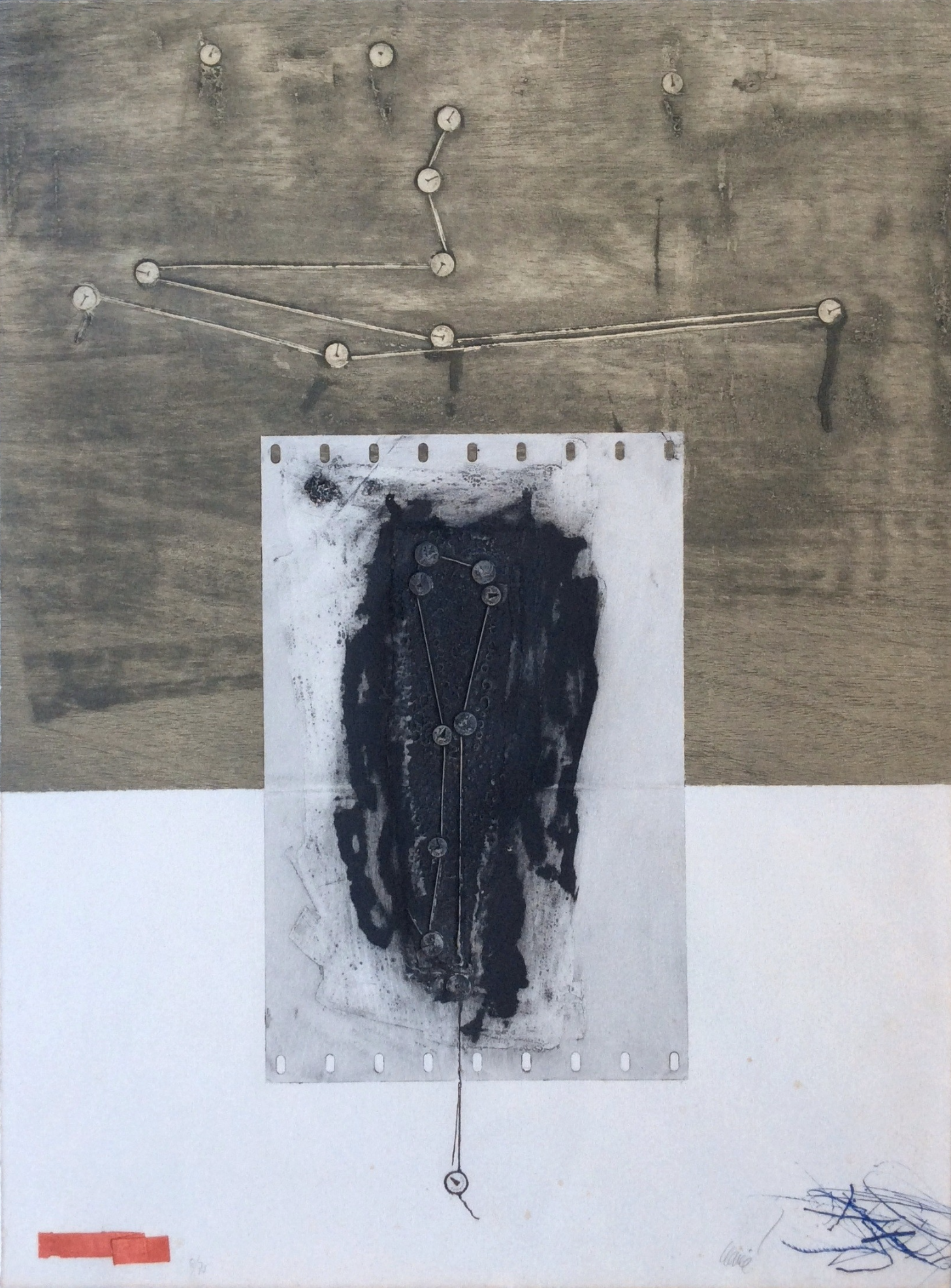 Antoni Clave – Les Cordes Muettes, 1979 – Gravure