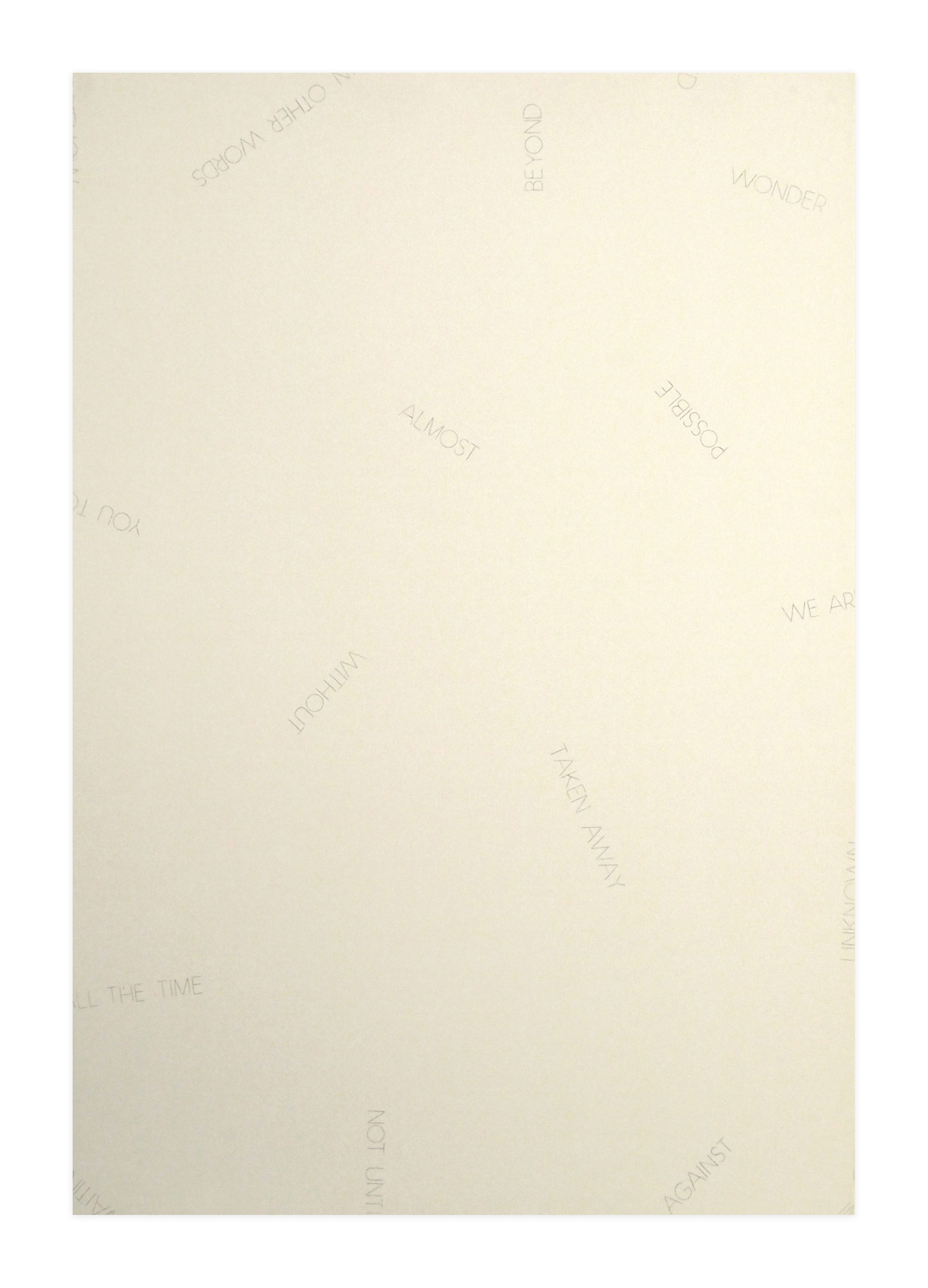Robert Barry – Réflexions, 1991 – Lithographie
