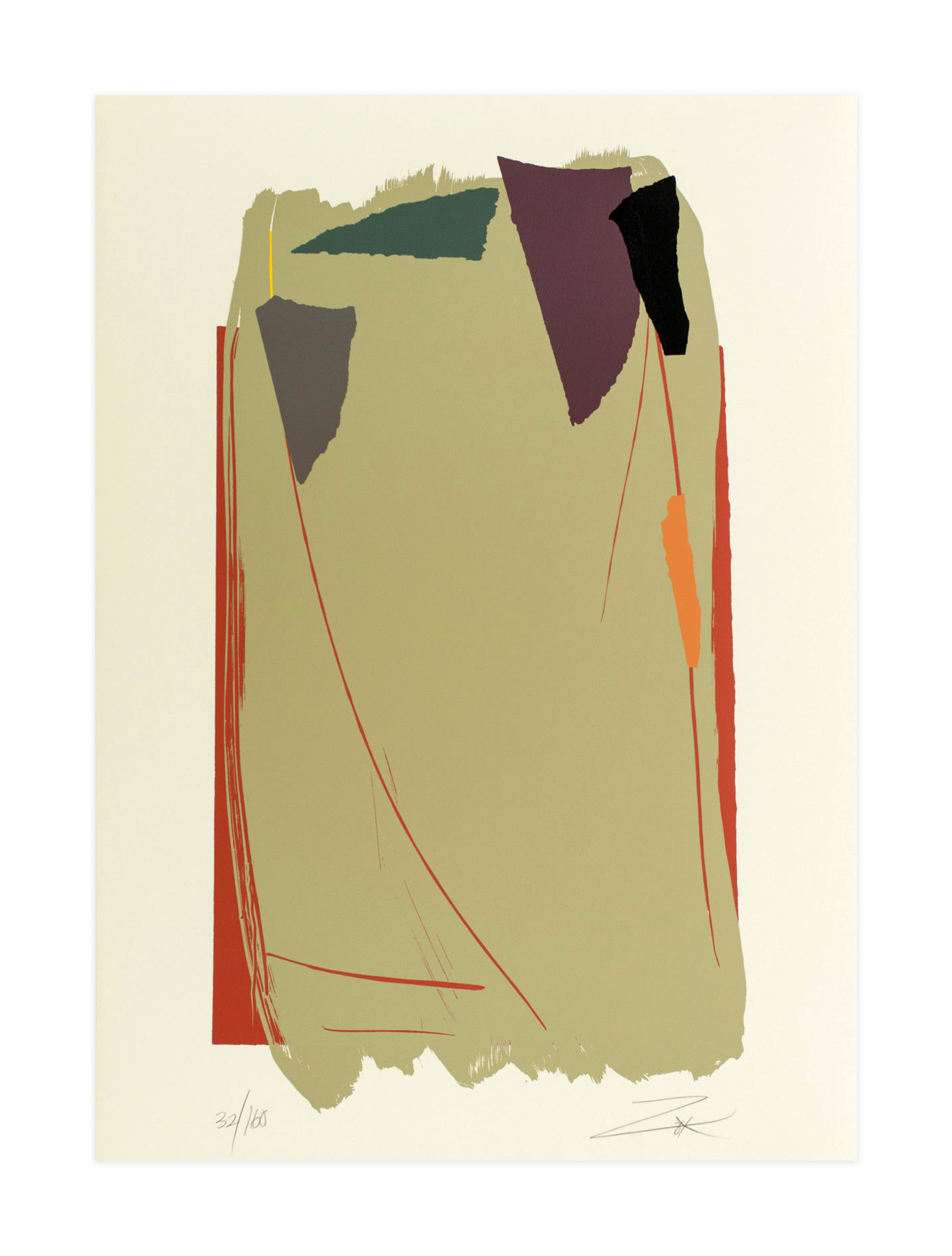 Larry Zox – Grey Sweep I, 1979 – Serigraph
