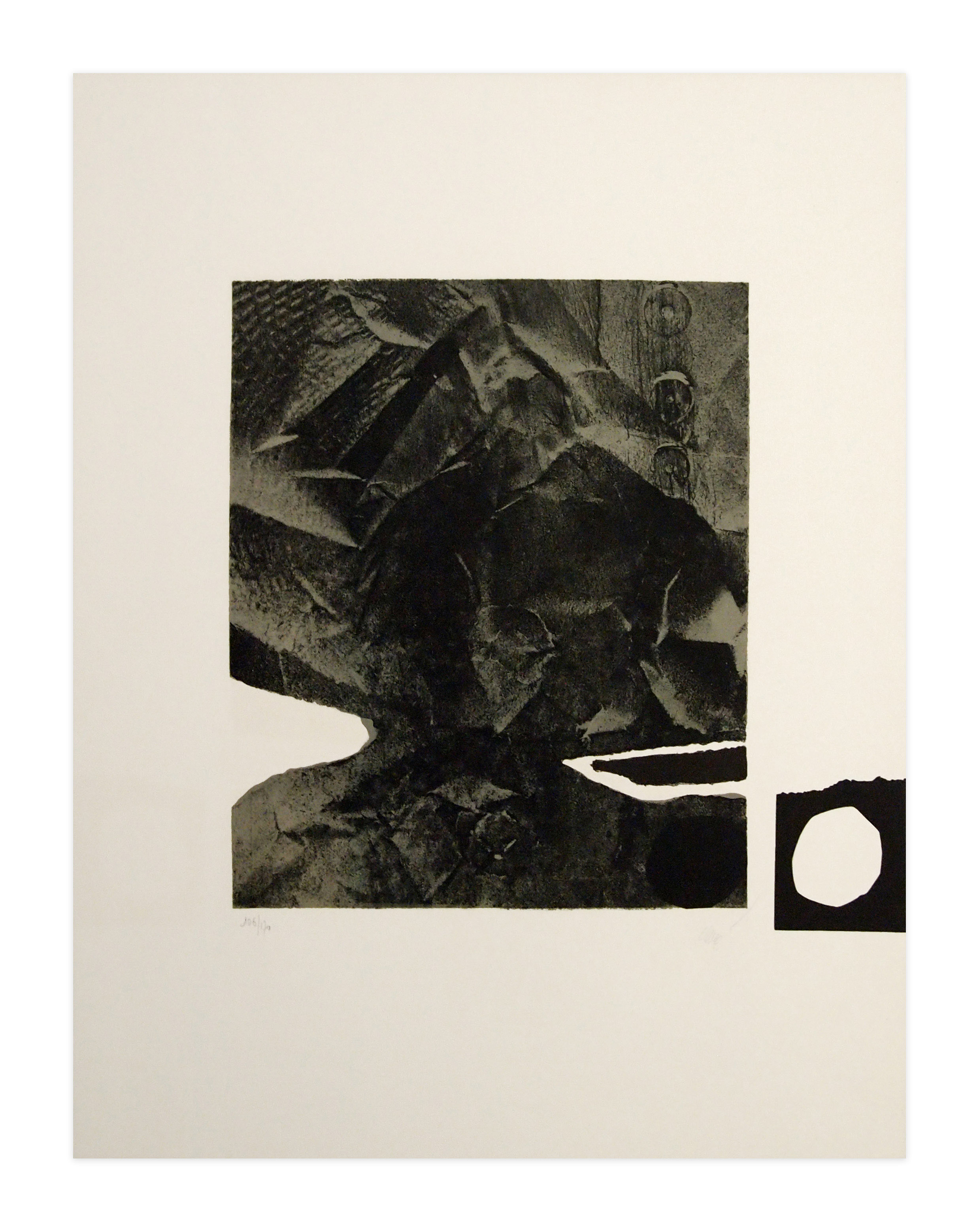 Antoni Clave – Papier froissé, 1975 – Litografía