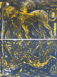 Miquel Barceló – Chien Sous La Pluie, 1984 – Lithografie